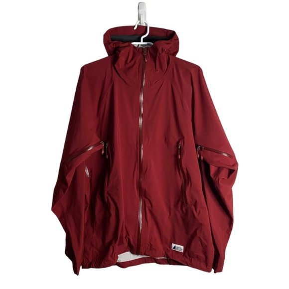 MEC Men's Red Hydrofoil Stretch Full Zip Hooded Jacket - Picture 2 of 13